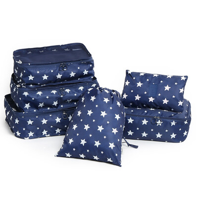 

6 Pieces Pentagram Print Storage Bag Set