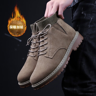 

Martin boots high to help mens tide shoes British wind mens help snow boots socks casual wear boots