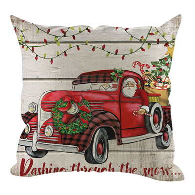

Siaonvr Christmas Pillow Cover Pillowcases Decorative Sofa Cushion Cover Home Decoration