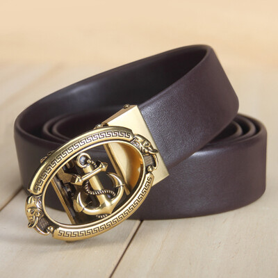 

Mens belt leather automatic buckle fashion personality male belt youth casual business tide pants with men