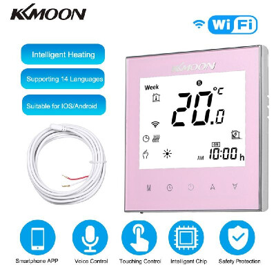 

KKmoon Digital Underfloor Heating Thermostat for Electric Heating System Floor & Air Sensor with WiFi Connection & Voice Control E