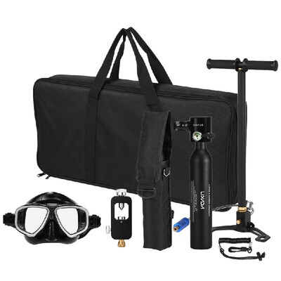 

05L Diving Oxygen Cylinder Scuba Respirator Refill Adapter High Pressure Air Pump Scuba Equipment with Zipper Carry Bag Coiled Ha