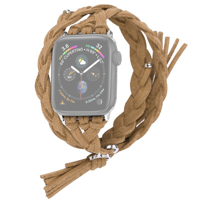 

〖Follure〗Hand-woven Dermis To Strap Replacement For Apple Watch Series 1234 42mm44mm