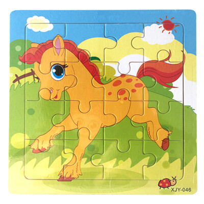 

Gotoamei Wooden Puzzle Educational Developmental Baby Kids Training Toy