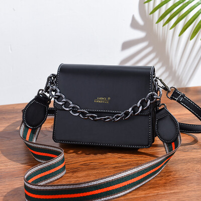 

Womens new fashionable Korean version of the single shoulder diagonal bag with INS ladiesbag chain