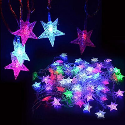 

LED Indoor Bedroom Christmas Party Wedding Decor String Star Fairy Lights Lamp