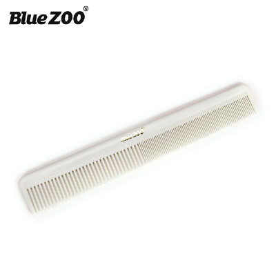 

Blue ZOO Hand Textured Comb Vintage Oil Combs Hair Styling Tool White