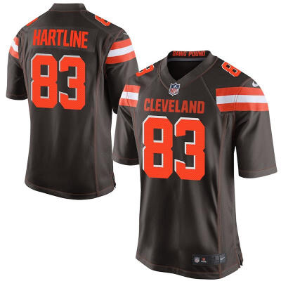 

Mens Football Jersey Cleveland Browns Brian Hartline Brown Game Jersey