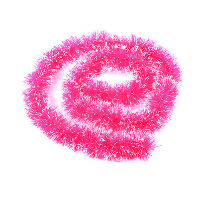 

Gobestart Christmas Party Xmas Tree Ornaments 2m Tinsel Hanging Decorations 5 Colors