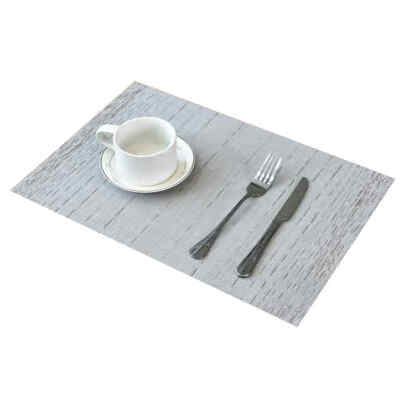 

PVC Simple Style Western Food Table Mat Thermal Insulation Placemat Thicken Desk Table Carpet Hotel