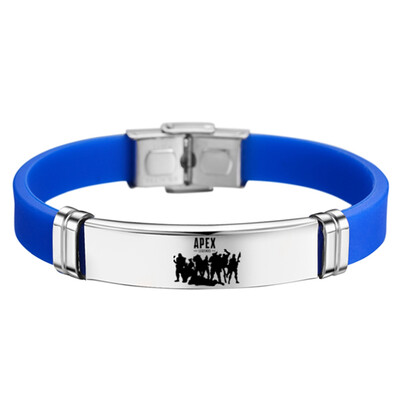 

Silicone Wristband Bracelet Stainless steel Fan Gifts New Chic