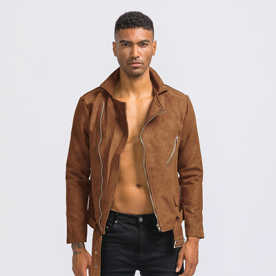 

Gobestart Mens Autumn Winter Casual Solid Turn-down Collar Jacket Coat