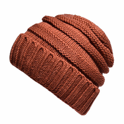 

Tailored Unisex Women Men Mixed Color Winter Plus Outdoor Thick Plaid knit Warm Hat Cap