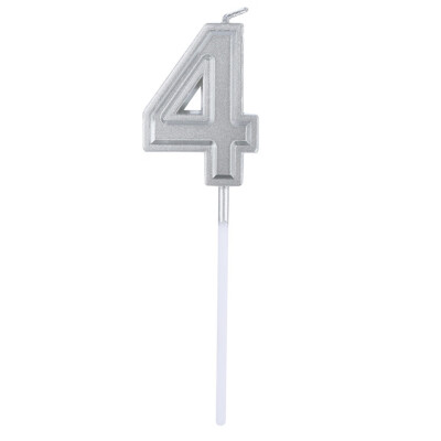 

Gobestart Silver Number 1 Birthday Numeral Candles Number Cake Decor for AdultsKids Party