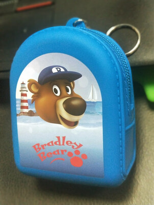 

AT MOUSE color cartoon pattern silicone coin purse zipper wallet ladies jewelry headset storage bag 11914