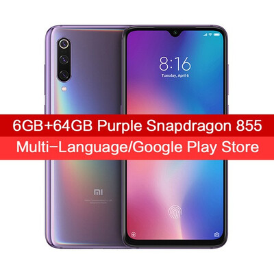 

Original Global Version Xiaomi Mi 9 6GB 64GB Snapdragon 855 48MP AI Triple Camera Mobile Phone Fingerprint Wireless Charging NFC
