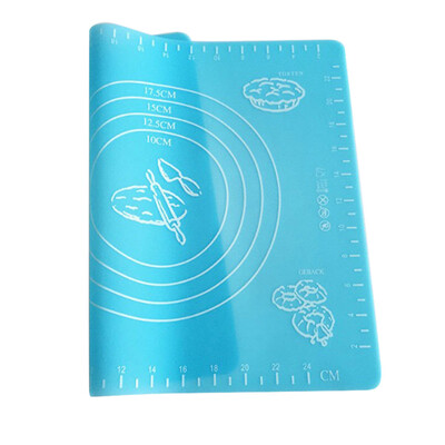 

Siaonvr Silicone Baking Cake Dough Fondant Rolling Kneading Mat Scale Table Grill Pad