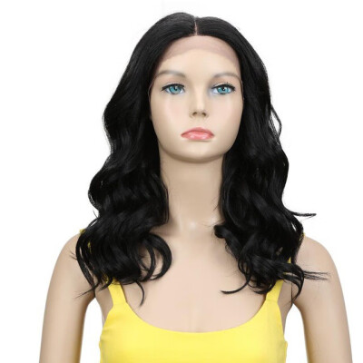 

Noble Long Wavy Synthetic Hair Lace Part Wig 20 Inch Wigs For Black Women New Colors Red Mixed Cosplay Wig Synthetic Lace Wig