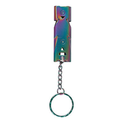 

Double Pipe Whistle High Decibel Stainless Steel Emergency Survival Whistle