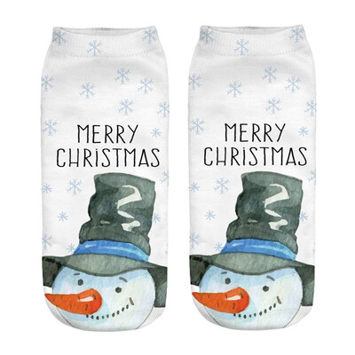 

Gobestart Womens 3D Cartoon Funny Christmas Crazy Cute Amazing Novelty Print Ankle Socks