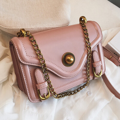 

French minority air slanted womens bag new 2019 fashion 100 lap quality feeling single shoulder chain small square bag