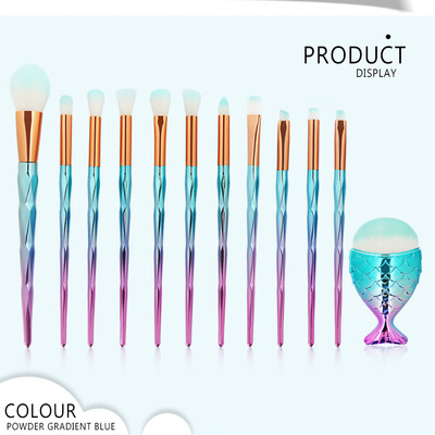 

Toponeto 12Pc Makeup Brushes Set Powder Foundation Eyeshadow Eyeliner Lip Cosmetic Brush