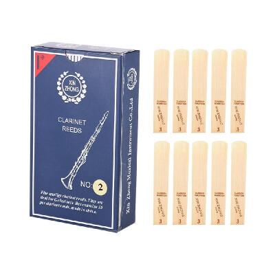 

Normal Level G Clarinet Reeds Strength 30 for Beginners 10pcs Box