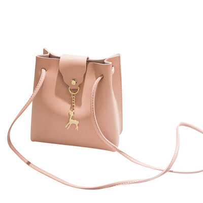 

Tailored Women Fashion Solid Deer Cover Crossbody Bag Shoulder Bag Phone Coin Bag Black