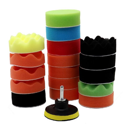 

22Pcs Drill Buffing Sponge Pads Car Foam Polishing Pads Kit for Car Buffer Polisher Sanding Waxing Sealing Glaze
