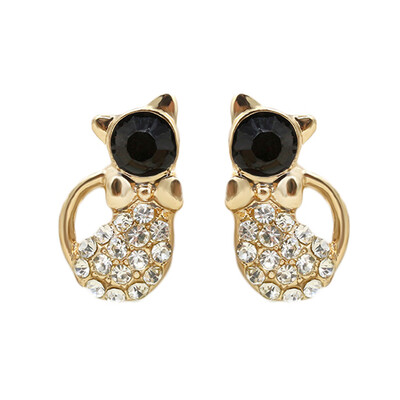 

Lady Trendy Chic Earrings Women Crystal New Earring Hot Rhinestone Stud