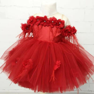 

SUNSIOM Toddler Baby Girls Off Shoulder Tutu Tulle Party Pageant Formal Dress Wedding