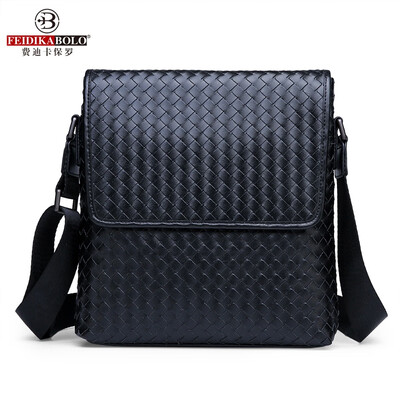 

Mens bag shoulder bag mens Messenger bag casual business mens bag woven briefcase backpack bag small