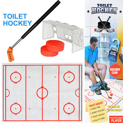 

YIWULAToilet Hockey Game Decompression Fun Game Ice-hockey Toy