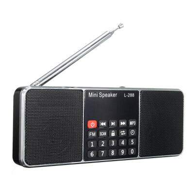 

FM Radio Speaker -288 Support TF Card U Disk MP3 Music Player Loudspeaker