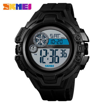 

SKMEI 52mm Mens Waterproof LED Digital Sports Watch With Dual Time Display