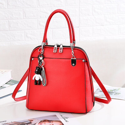 

New one-shoulder temperament solid color square bag ladies bag OL commuter fresh handbag mother bag