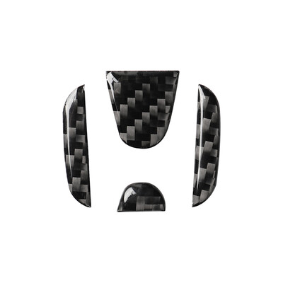 

For Honda Civic 2016-2019 Carbon Fiber Steering Wheel Decorative Sticker Trim