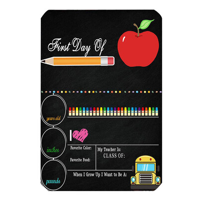 

Toponeto First day of Blackboard Style Birthday Celebration Easy Clean Decoration Logo