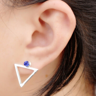 

EK931 Fashion Vintage Leaf Feather Wing Flower Crystal Pearl Triangle Coin Heart Bowknot Stud Earrings For Women Jewelry Gift