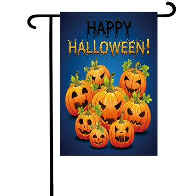 

Toponeto Halloween Bat Pumpkin Witch Garden Banner Home Decoration Banner 30x45cm