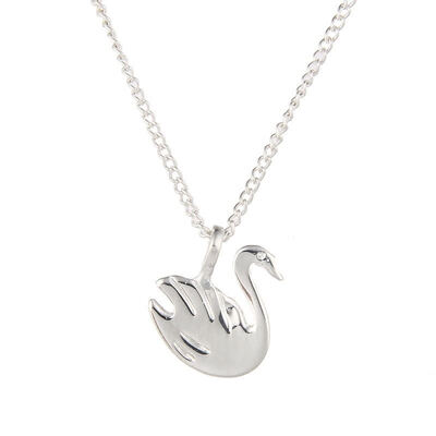 

Fashion Jewelry New Arrived Graceful Swan Lady Animal Pendant Necklace For Women