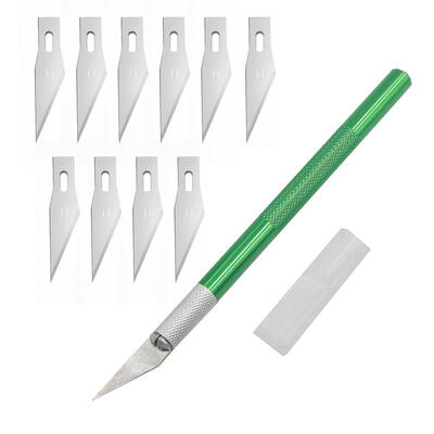 

Anti Slip Aluminum Alloy Handle Scalpel Blade Carving Knife Paper Cutter