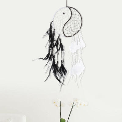 

Greensen Chinese Kung Fu Tai Chi Indian Style Dream Catcher Feather Wind Chimes Pendant Gift Home Decor