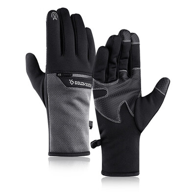

Touch Screen Skiing Full Finger Gloves Winter Zipper Pocket Waterproof Windproof