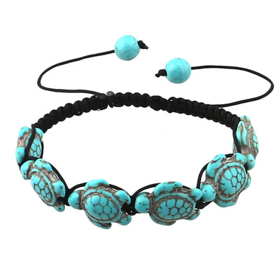 

Bangle Beach Jewelry Turtle Turquoise Bracelet Handmade Woven Bracelet Jewelry Gift