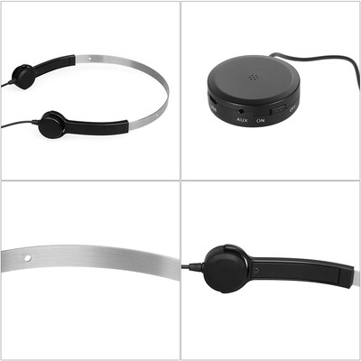 

Bone Conduction Headsets Wired Headphones Sound Pick-up AUX IN Brown