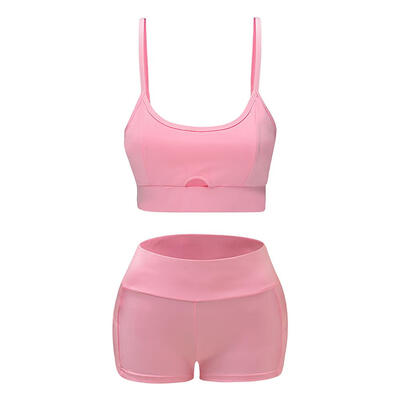 

2pcs Sexy Women Hollowed Sleeveless Sling Tops Short Gym Pants Yoga Set
