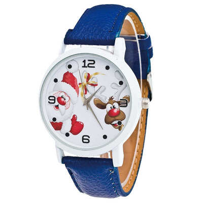 

Simple Womens Watches Best Sellers Fashion Santa Claus Pattern Watch De Luxe Marque Montre Femmes De Quartz Clock
