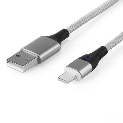 

Magnetic 8Pin Nylon Braided 1m 5V 3A Fast Charging Data Cable Wire wLight