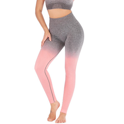 

Yoga Leggings Compression Slim Ombre Gym Seamless Leggings Sport Fitness Pants